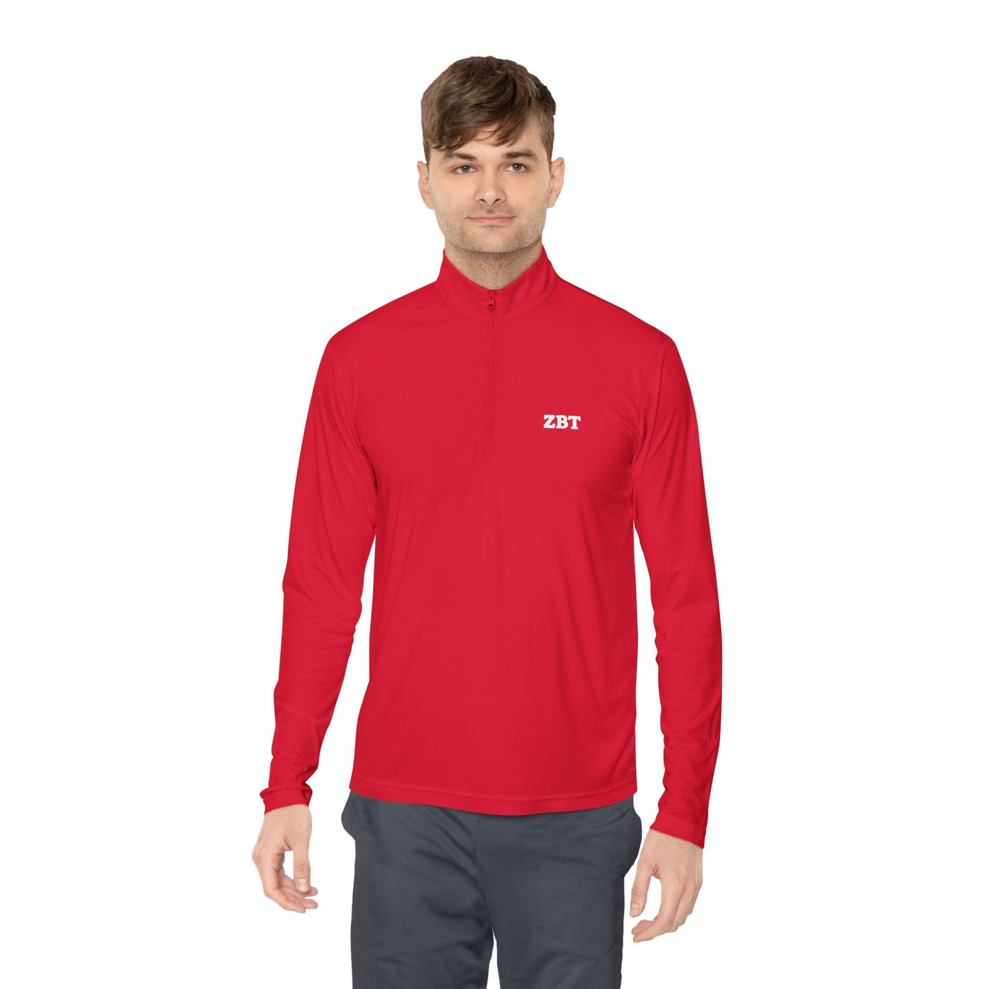 ZBT Embroidered Quarter-Zip Pullover
