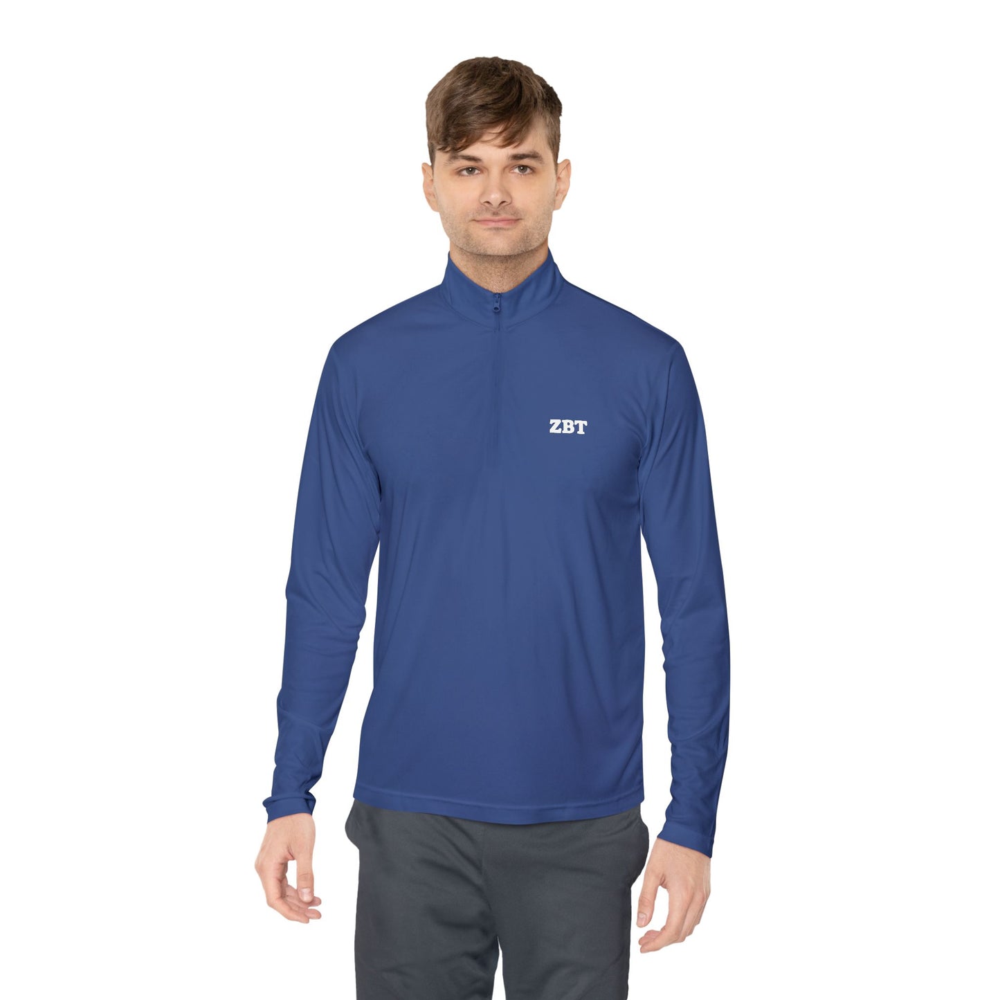 ZBT Embroidered Quarter-Zip Pullover