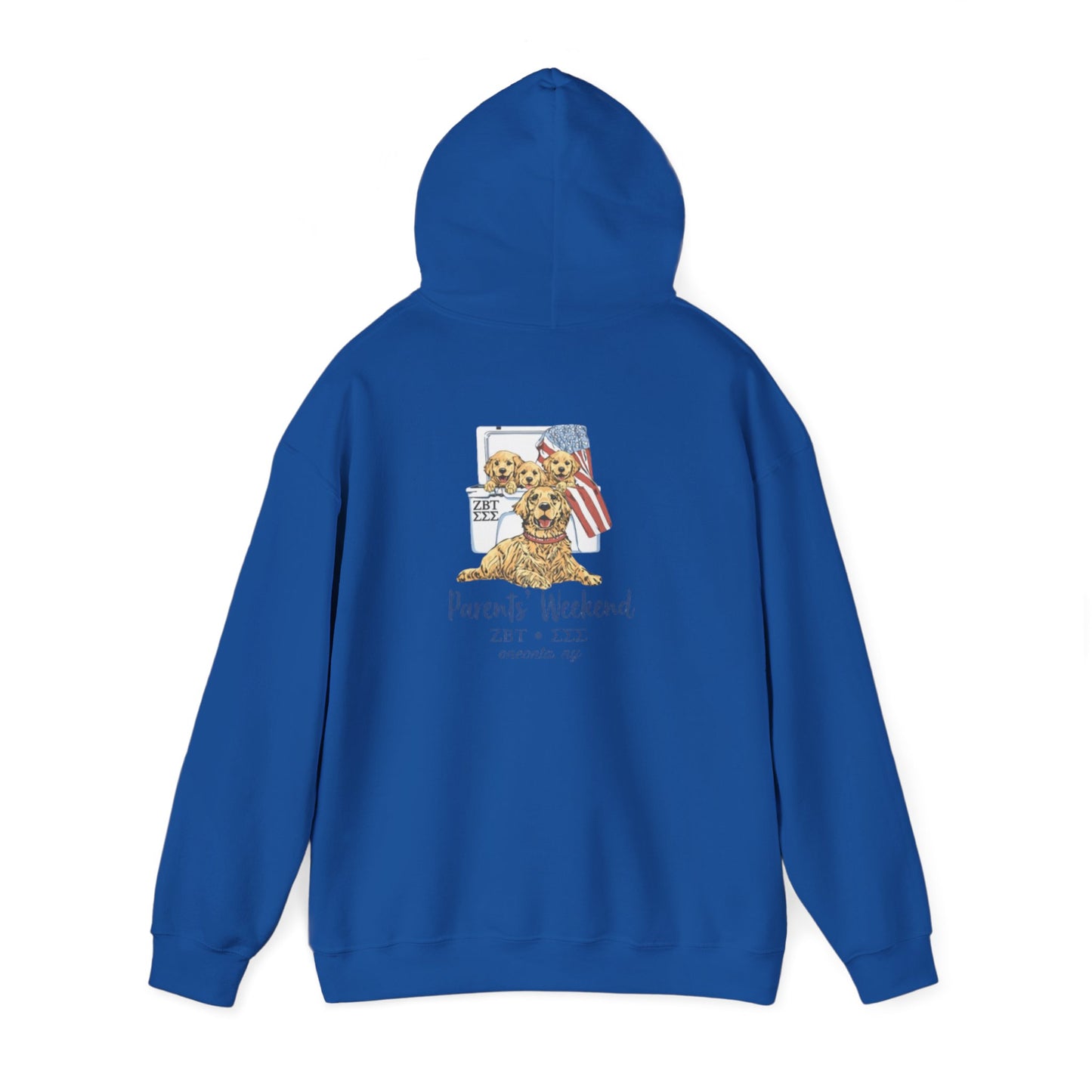 ZBT Puppy Weekend Hoodie — Patriotic Teddy Bear Sorority Event Sweatshirt