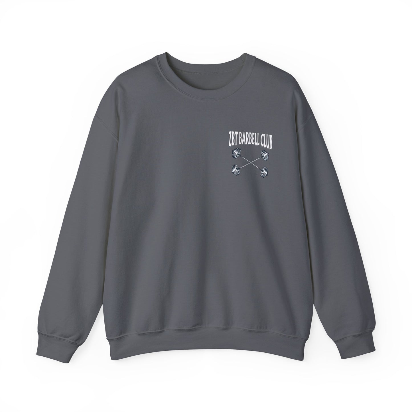 Crewneck Sweatshirt — ZBT Greek Husky Crest Graphic