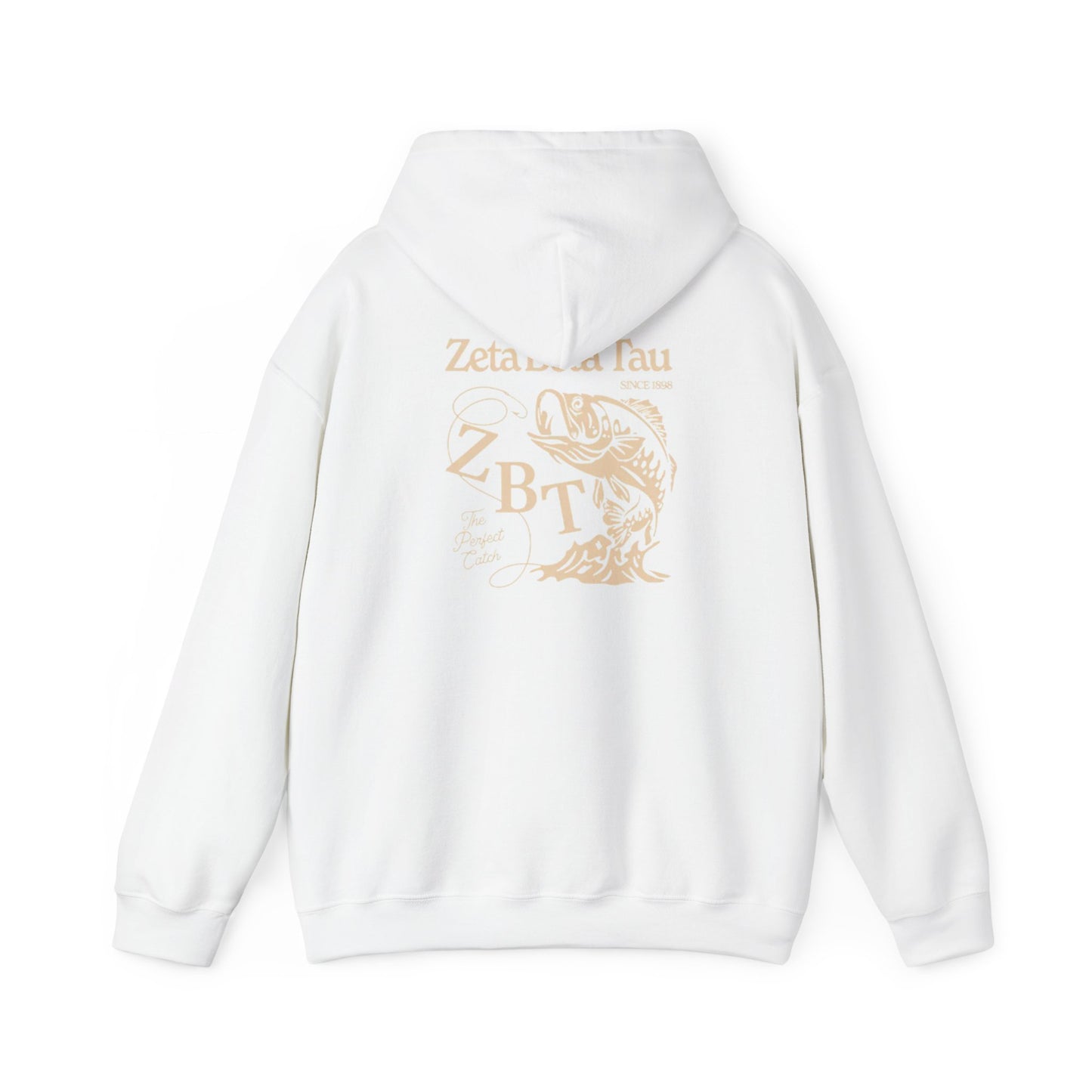Zeta Beta Tau Greek Letter Hoodie — Gold Crest Fraternity Sweatshirt