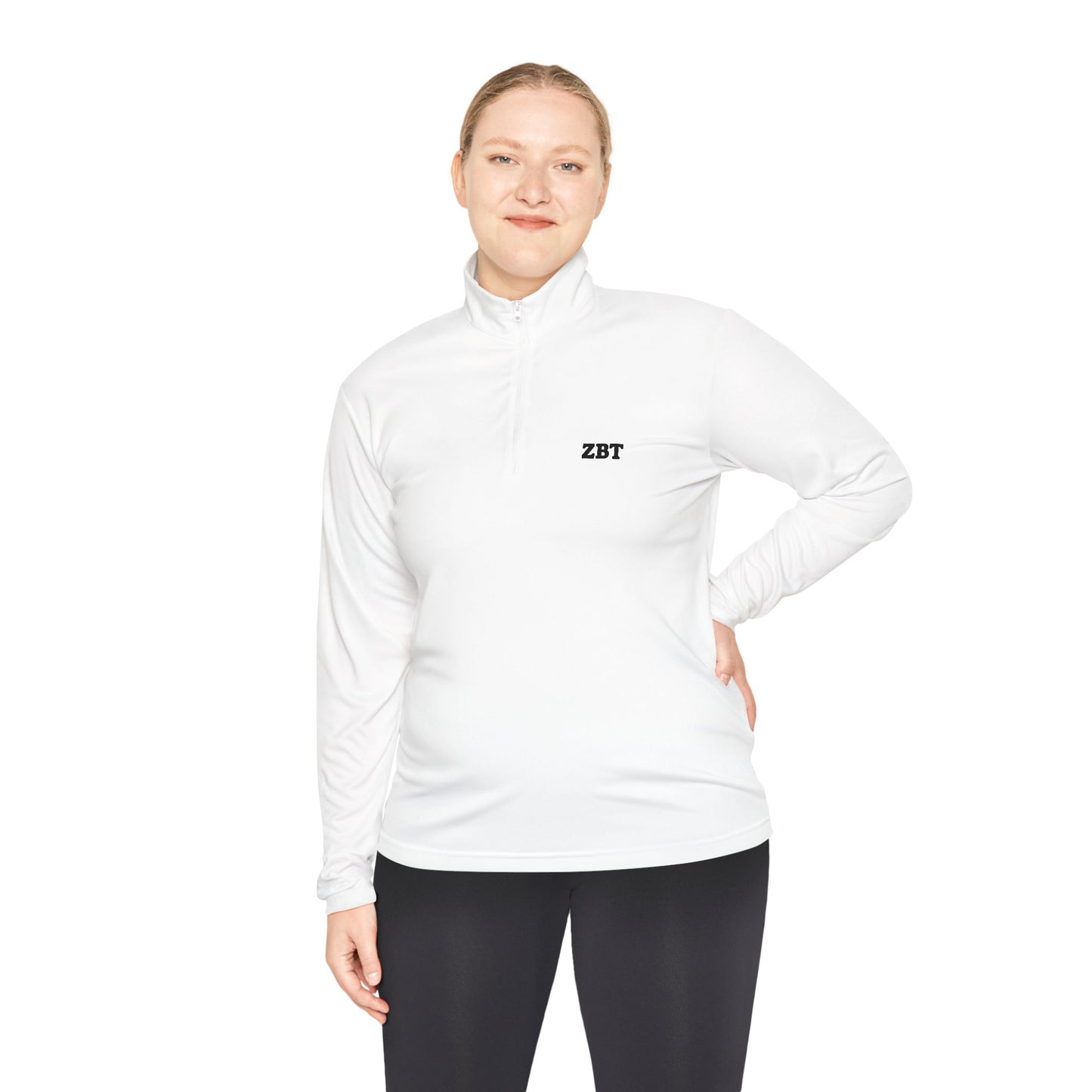 ZBT Embroidered Quarter-Zip Pullover