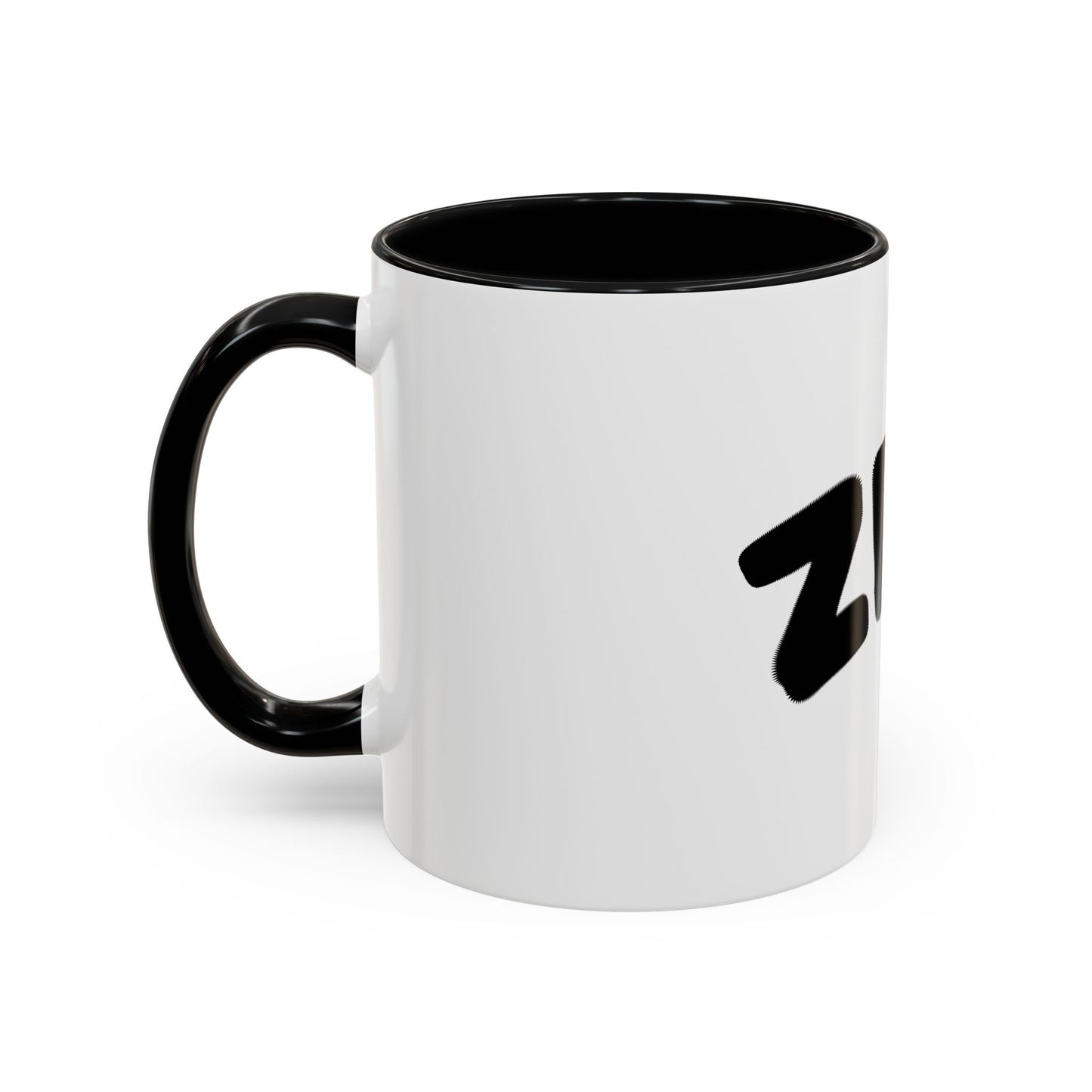 ZBT Logo Accent Coffee Mug — Black Interior & Handle