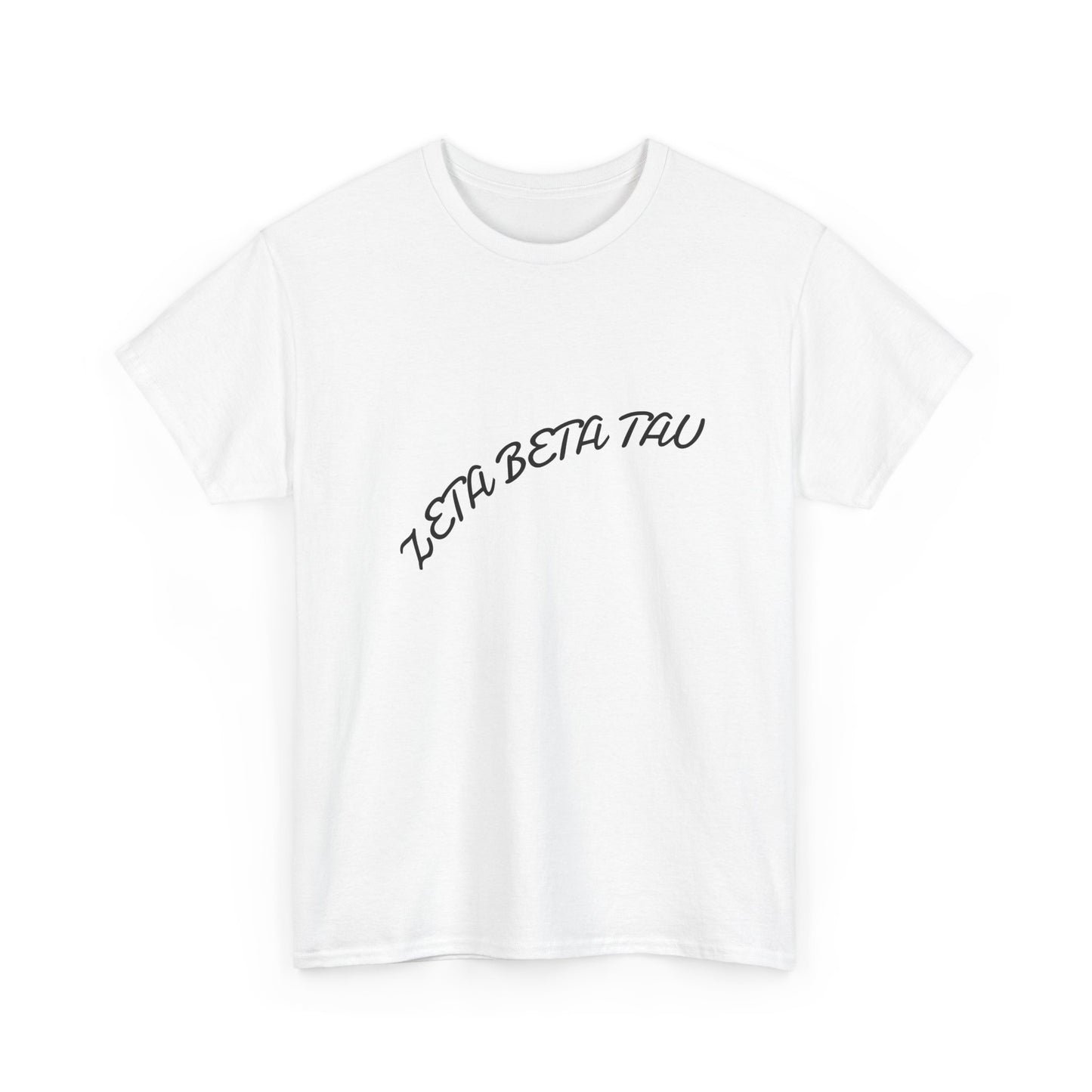 T‑Shirt — "Zeta Beta Tau" Script Greek Letter Tee