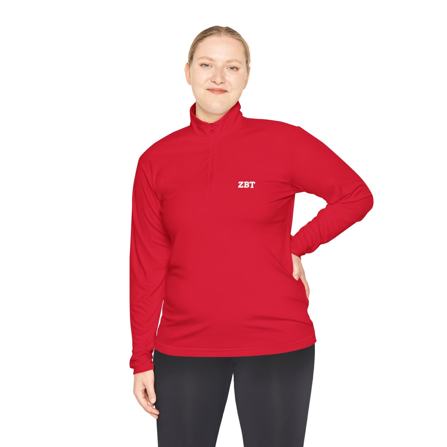 ZBT Embroidered Quarter-Zip Pullover
