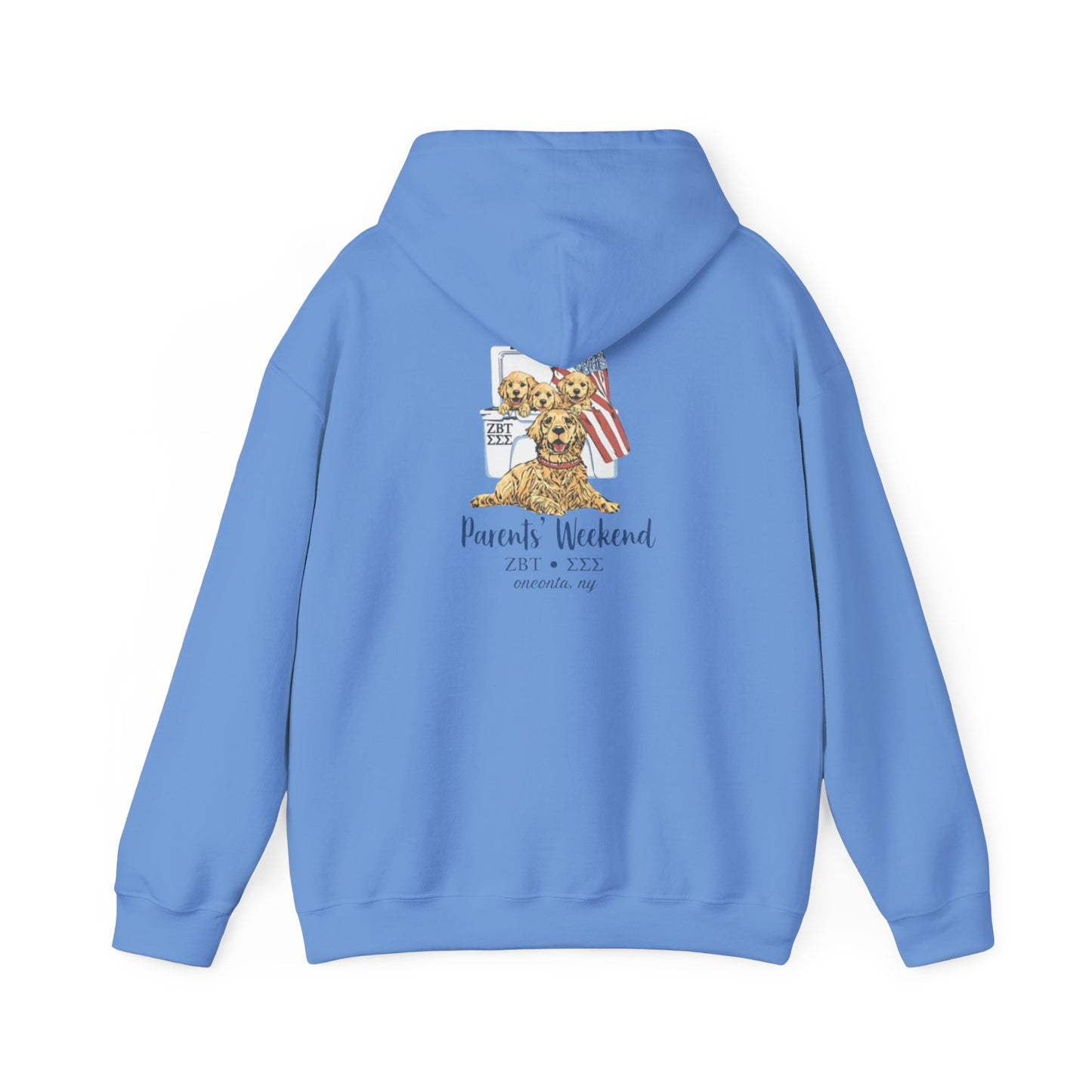 ZBT Puppy Weekend Hoodie — Patriotic Teddy Bear Sorority Event Sweatshirt
