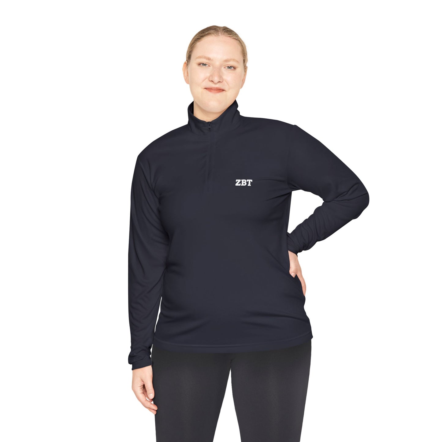 ZBT Embroidered Quarter-Zip Pullover