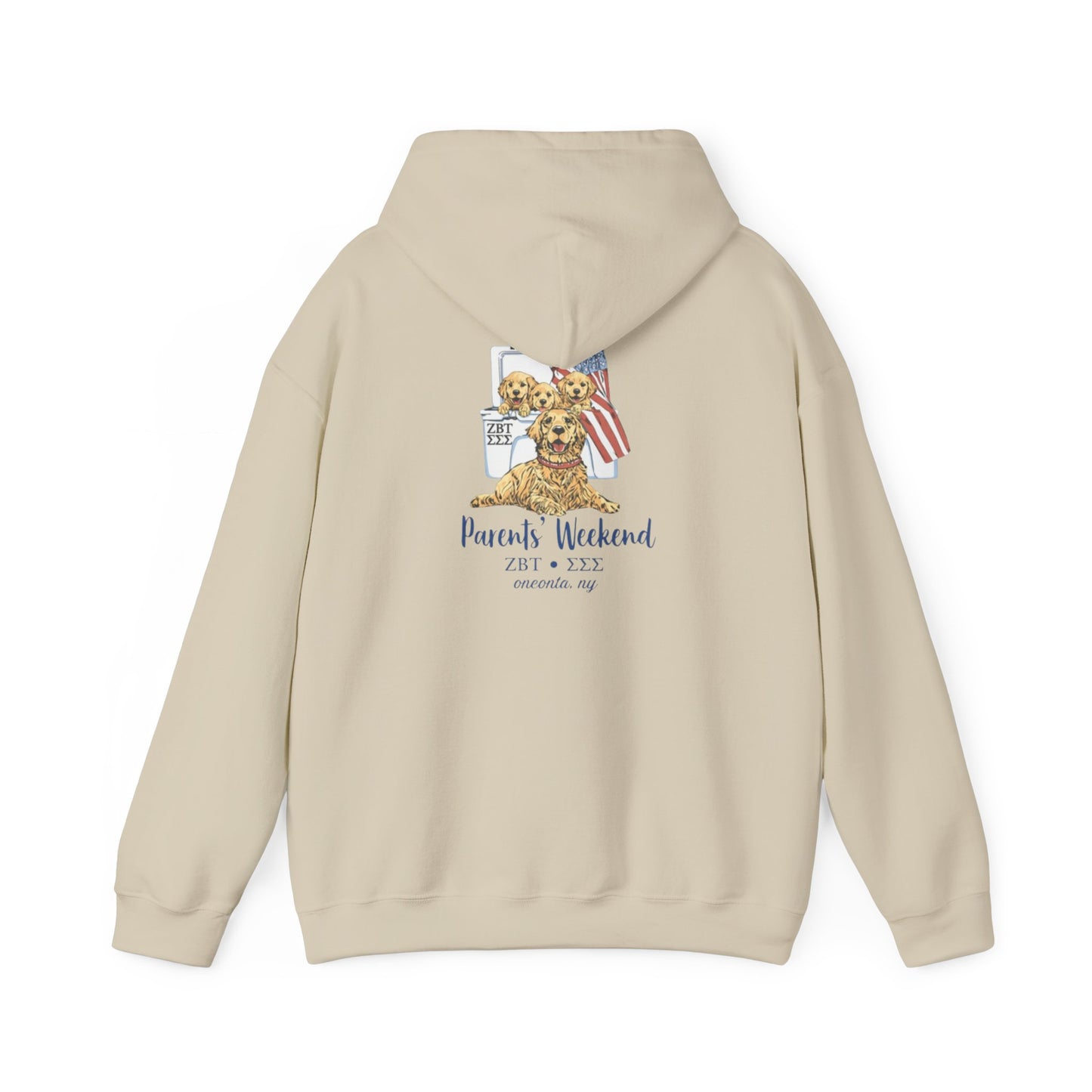 ZBT Puppy Weekend Hoodie — Patriotic Teddy Bear Sorority Event Sweatshirt