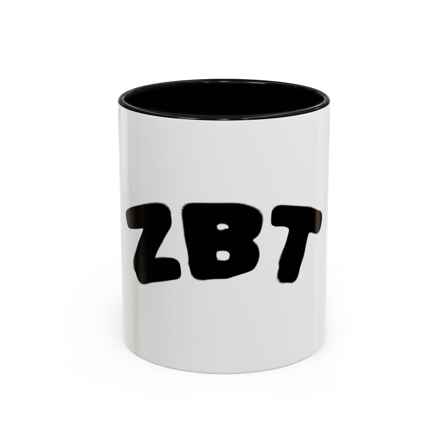 ZBT Logo Accent Coffee Mug — Black Interior & Handle
