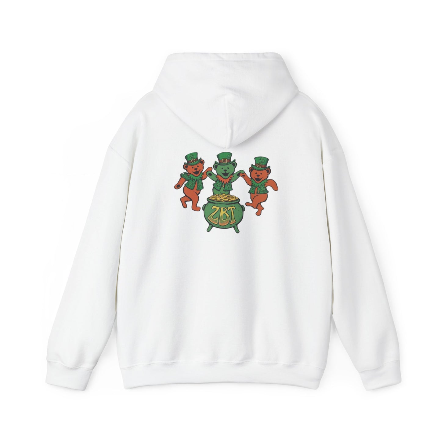 St. Patrick's Day Leprechaun Hoodie — Lucky Shamrock & Dancing Leprechauns Sweatshirt