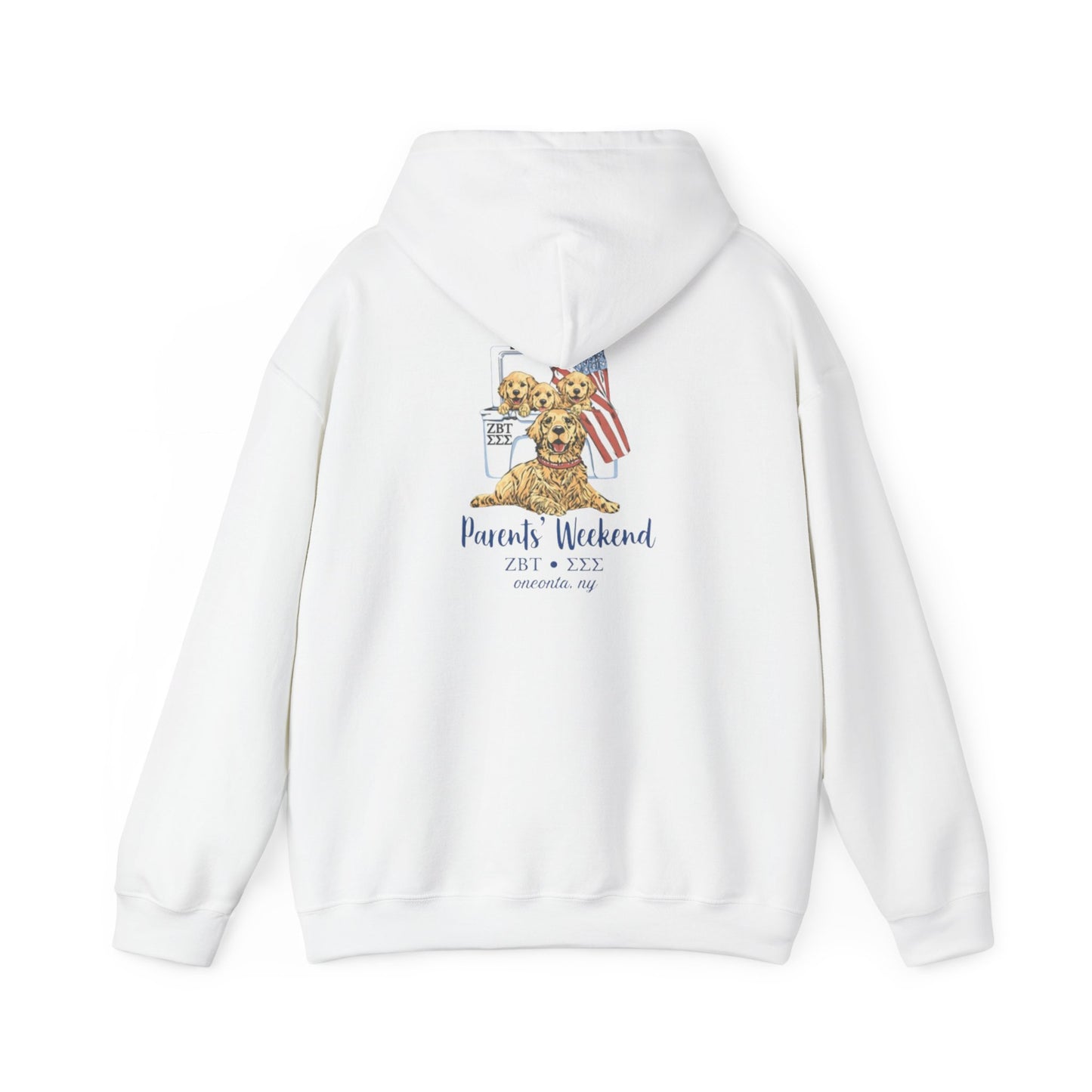 ZBT Puppy Weekend Hoodie — Patriotic Teddy Bear Sorority Event Sweatshirt
