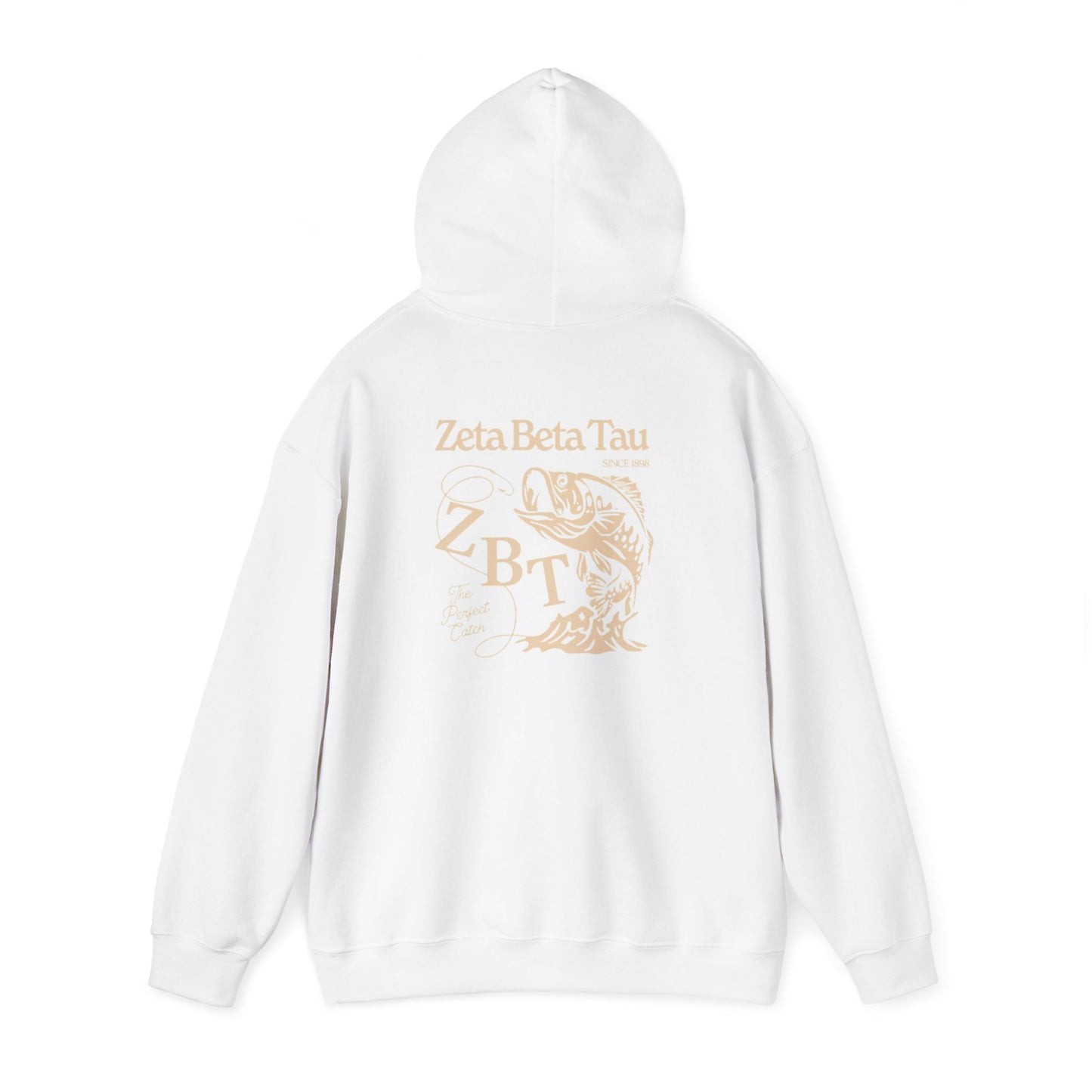 Zeta Beta Tau Greek Letter Hoodie — Gold Crest Fraternity Sweatshirt