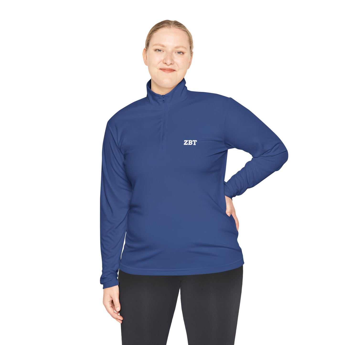 ZBT Embroidered Quarter-Zip Pullover