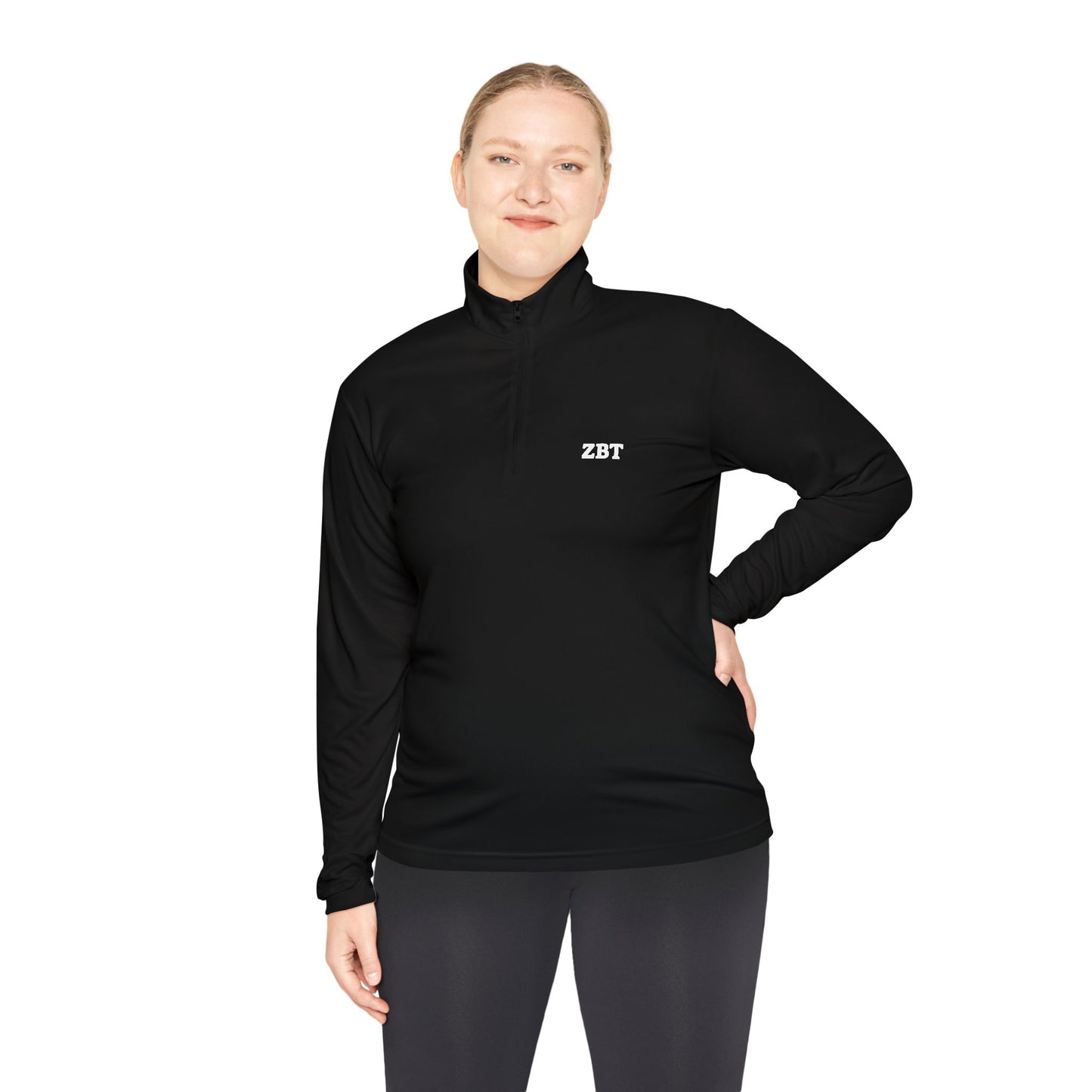 ZBT Embroidered Quarter-Zip Pullover