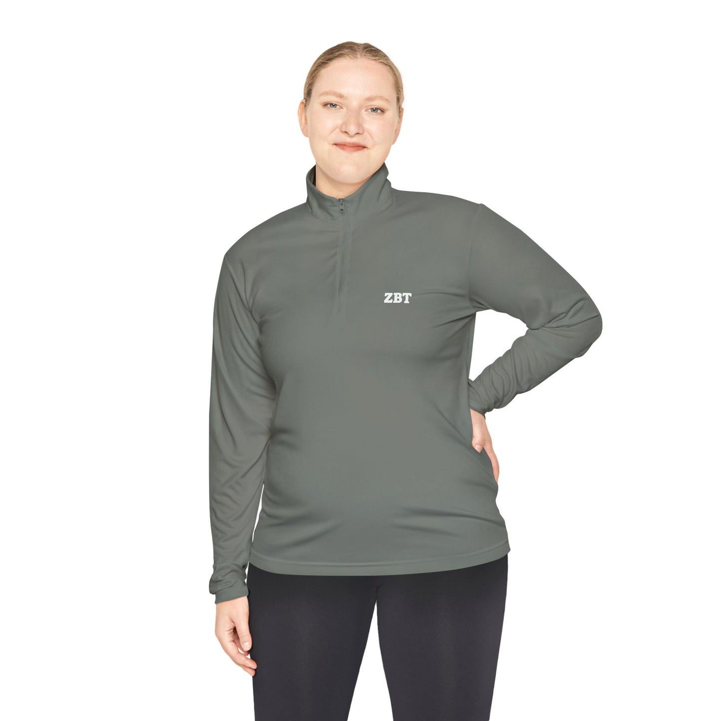 ZBT Embroidered Quarter-Zip Pullover