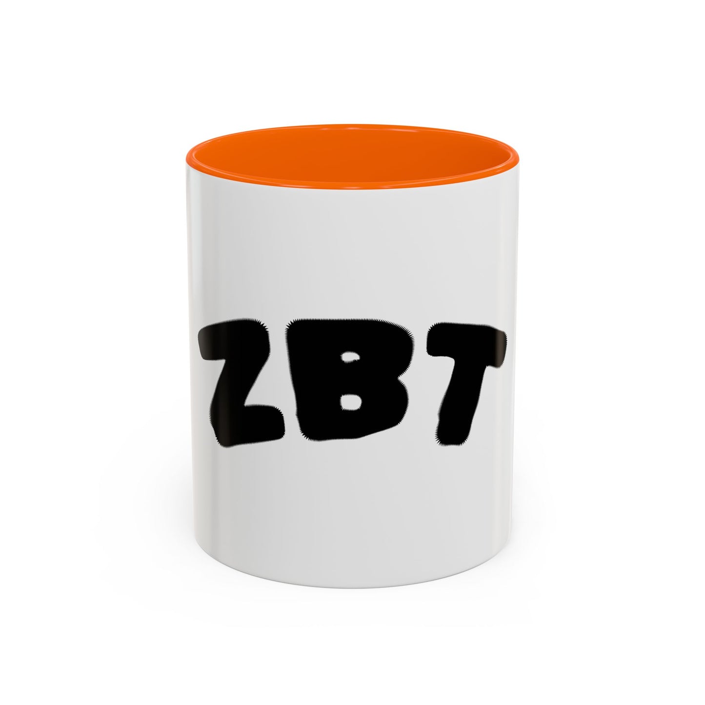 ZBT Logo Accent Coffee Mug — Black Interior & Handle