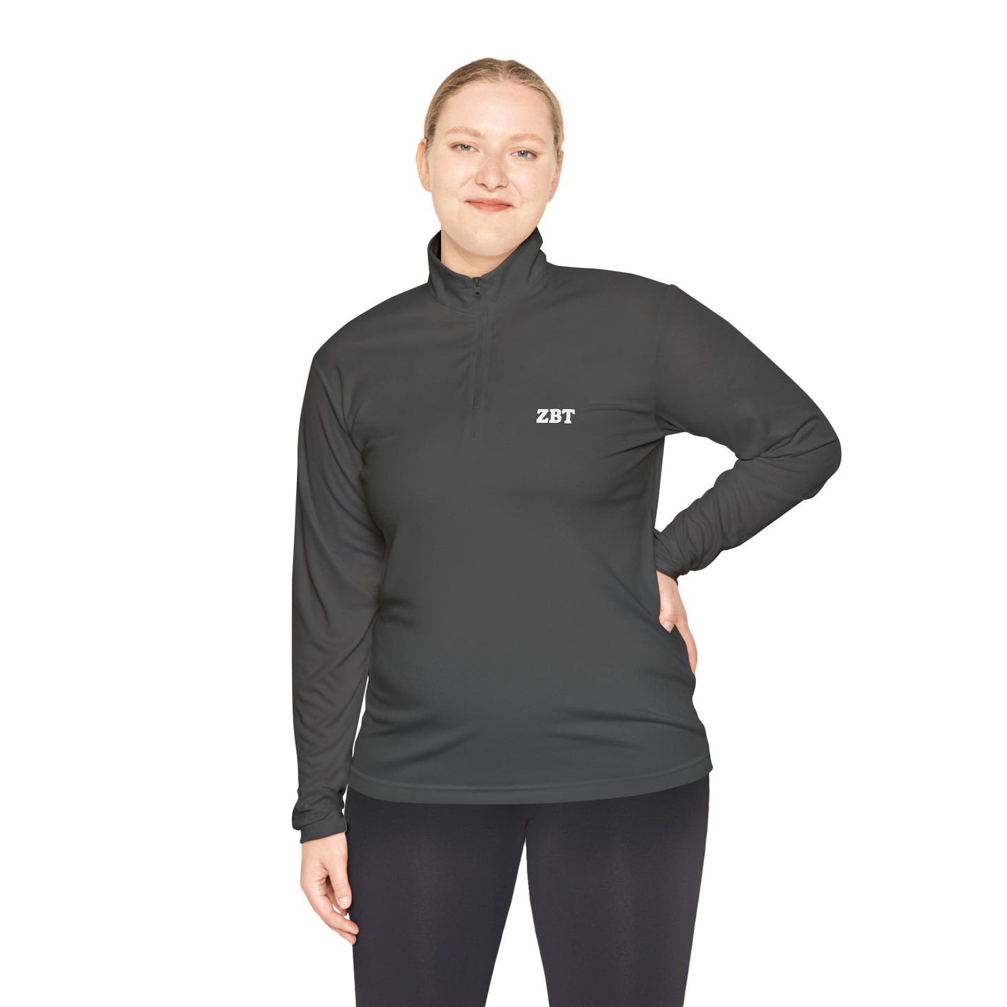 ZBT Embroidered Quarter-Zip Pullover
