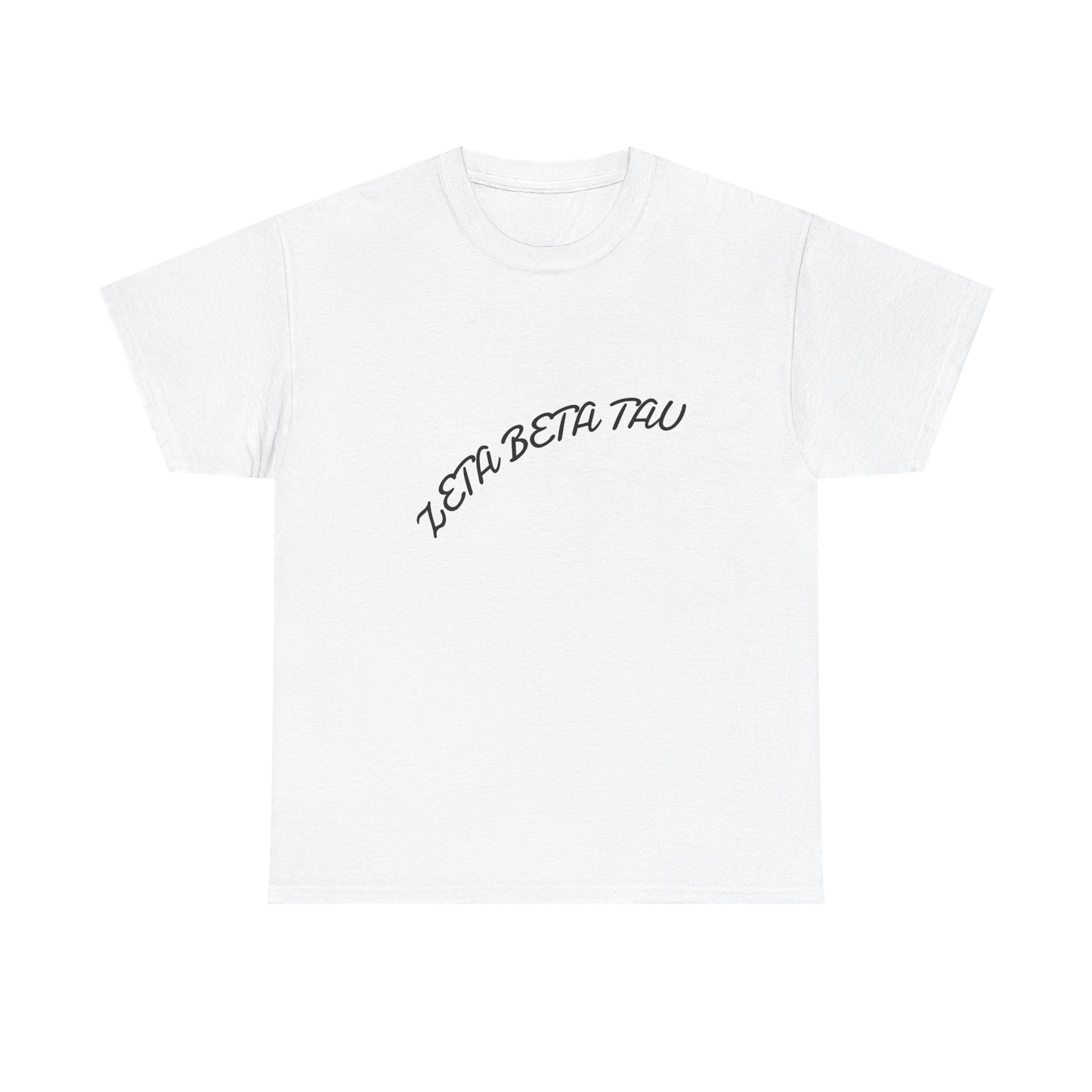 T‑Shirt — "Zeta Beta Tau" Script Greek Letter Tee