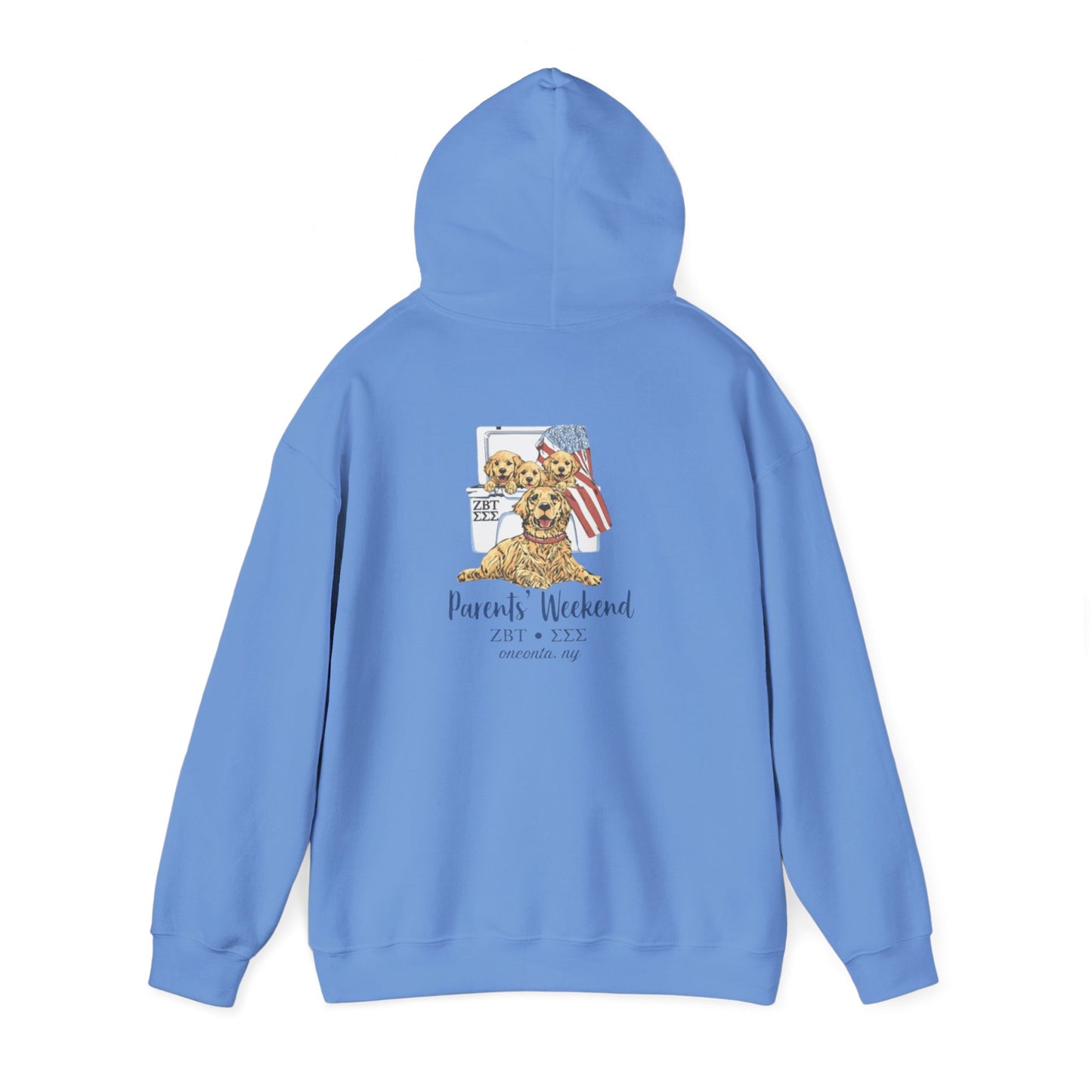ZBT Puppy Weekend Hoodie — Patriotic Teddy Bear Sorority Event Sweatshirt