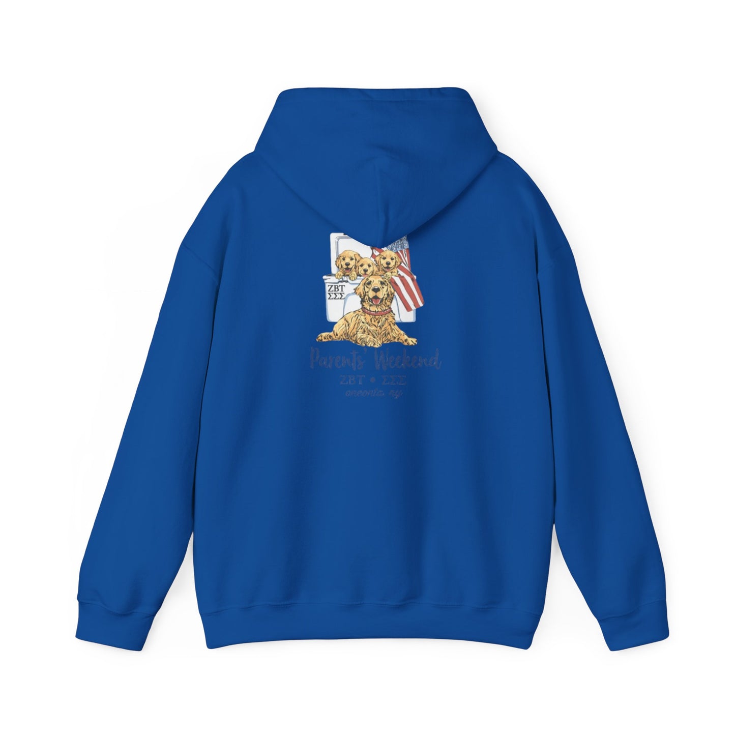 ZBT Puppy Weekend Hoodie — Patriotic Teddy Bear Sorority Event Sweatshirt