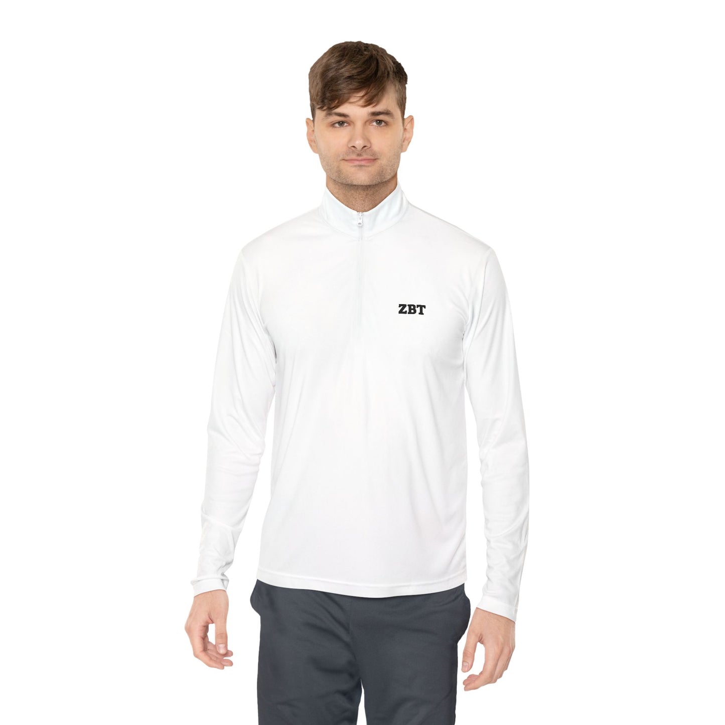 ZBT Embroidered Quarter-Zip Pullover