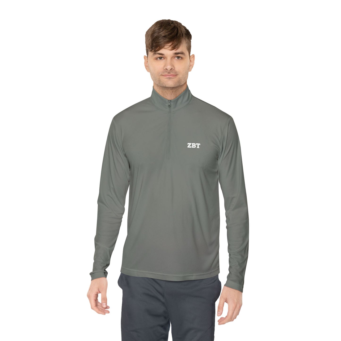 ZBT Embroidered Quarter-Zip Pullover