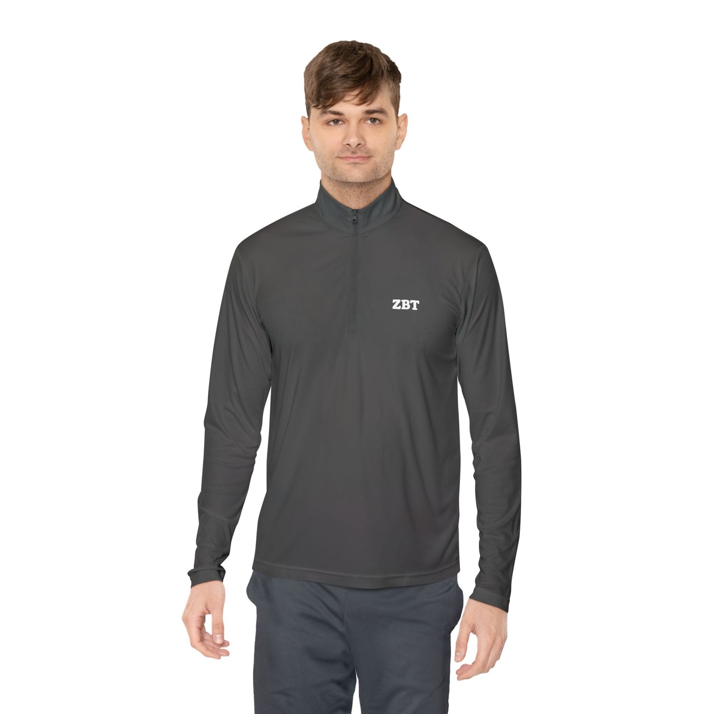 ZBT Embroidered Quarter-Zip Pullover